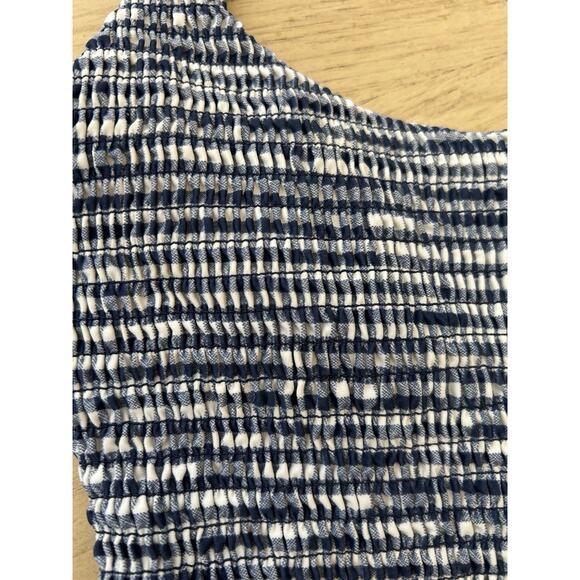 Striped Pinup Seersucker Swimsuit Nautical One Piece Preppy Slimming SPERRY Med - Picture 7 of 11